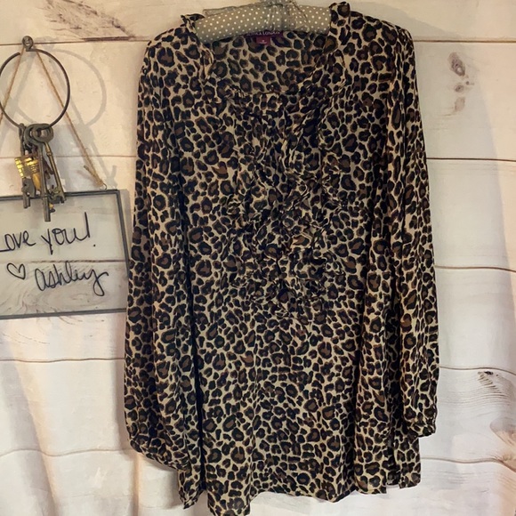 Jessica London; Cheetah; Leopard; Animal; Blouse18 - Picture 3 of 8